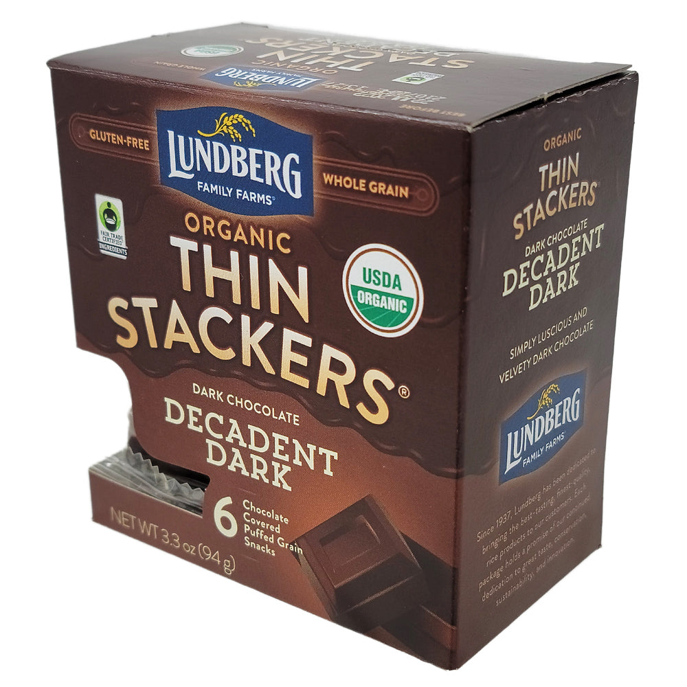 Lundberg Decadent Dark Chocolate Thin Stackers - 3.3oz