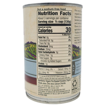 Muir Glen Organic Fire Roasted Diced Tomatoes- No Salt Added-14.5 oz. - Healthy Heart Market
