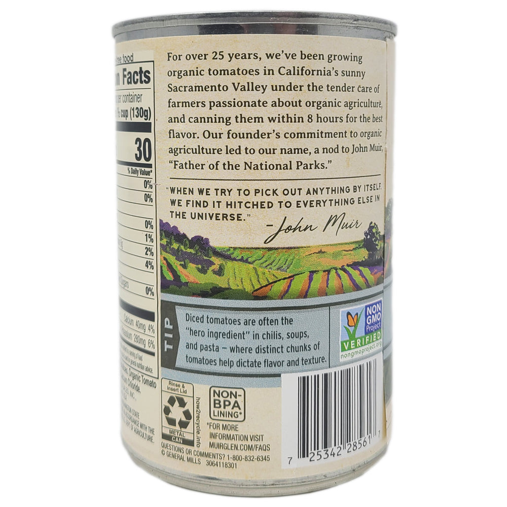 Muir Glen Organic No Salt Added Diced Tomatoes-14.5 oz. - Healthy Heart Market
