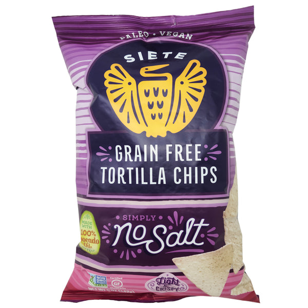 Siete No Salt Grain Free Tortilla Chips 5oz Healthy Heart Market