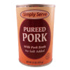Simply Serve Pureed Pork with Pork Broth- No Salt Added-15 oz. - Healthy Heart Market