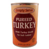 Simply Serve Pureed Turkey with Turkey Broth- No Salt Added-15 oz. - Healthy Heart Market