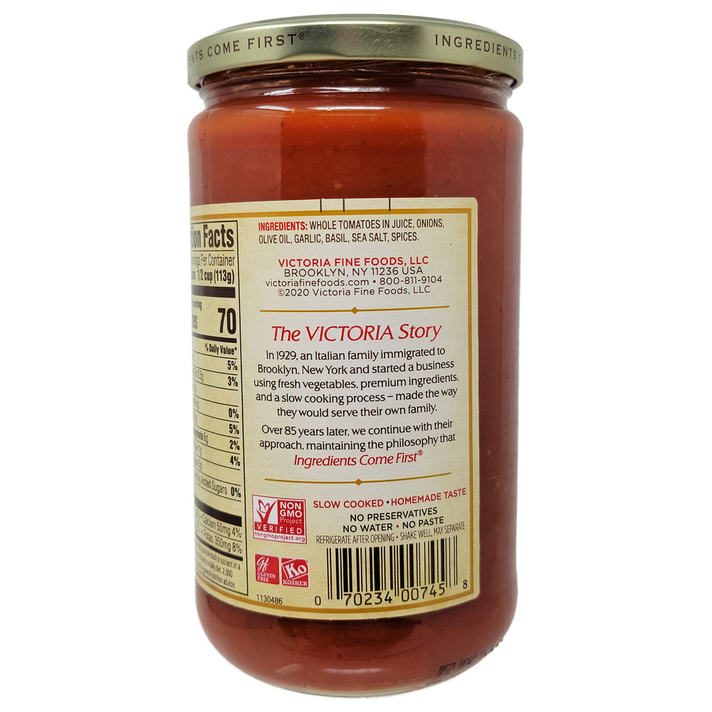 Victoria Low Sodium Marinara - 24oz.
