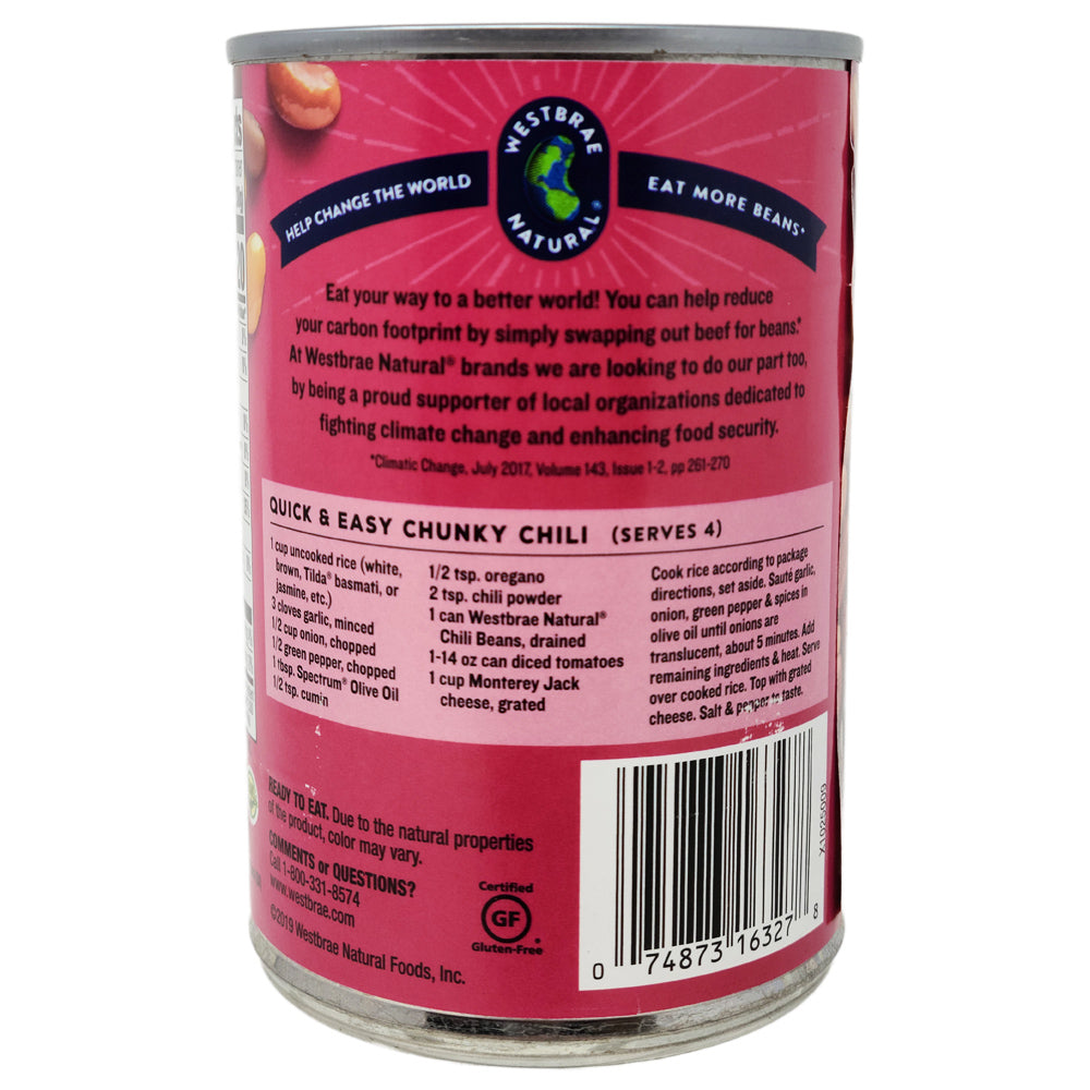 Westbrae Organic No Salt Added Chili Beans - 15oz.