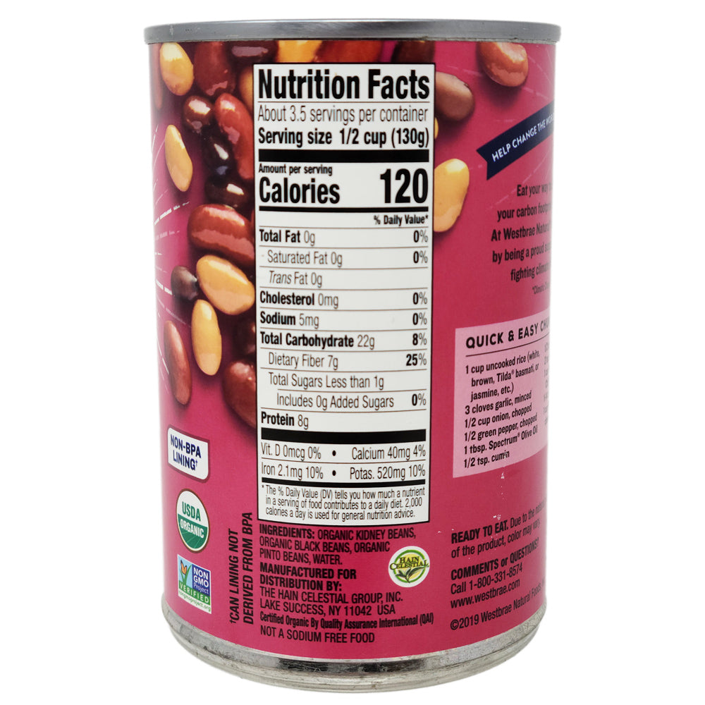 Westbrae Organic No Salt Added Chili Beans - 15oz.