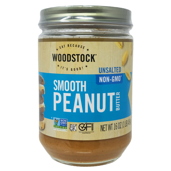 Organic Smooth Unsalted Peanut Butter - 18 oz. - Healthy Heart Market