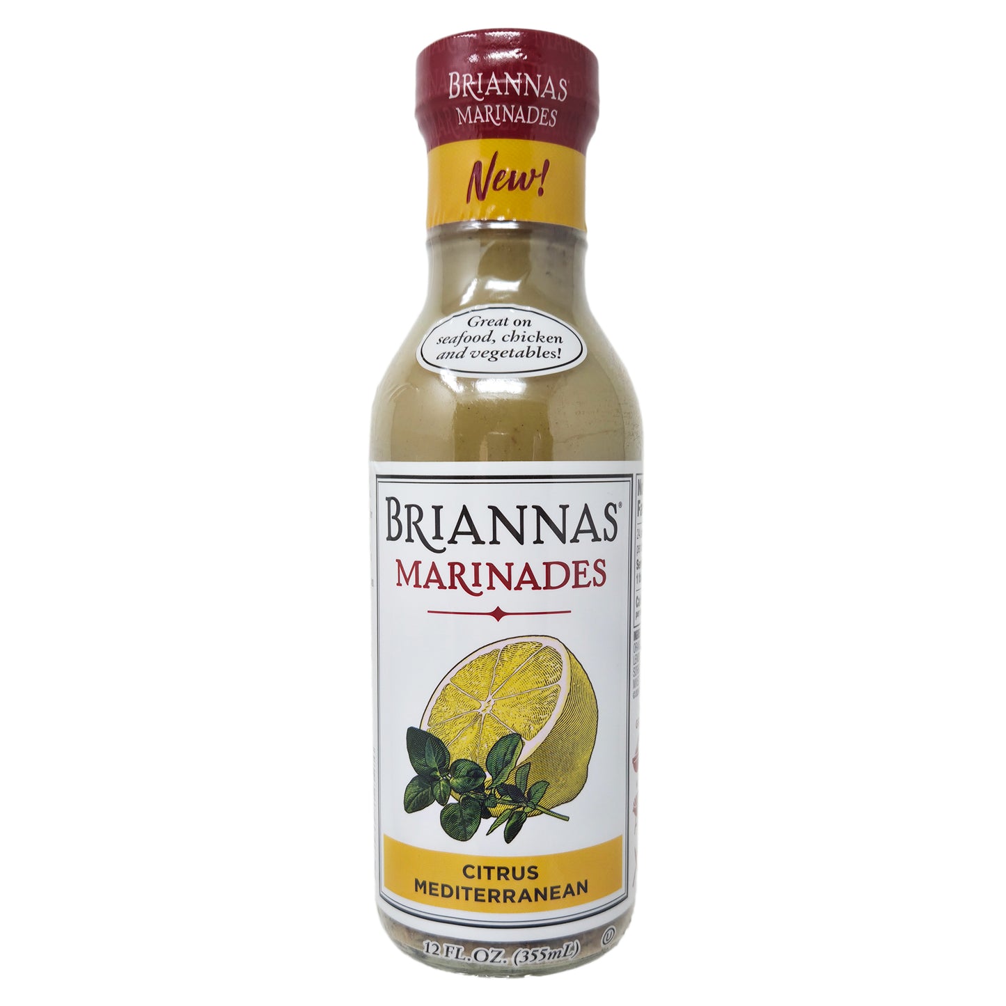 Briannas Citrus Mediterranean Marinade - 12oz