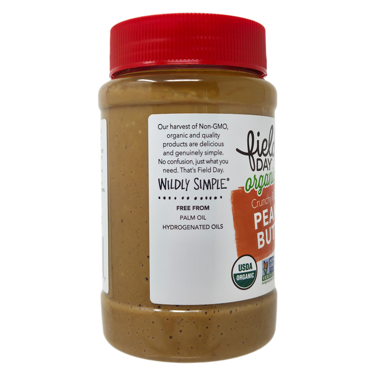 Field Day Organic Crunchy Unsalted Peanut Butter - 16 oz.