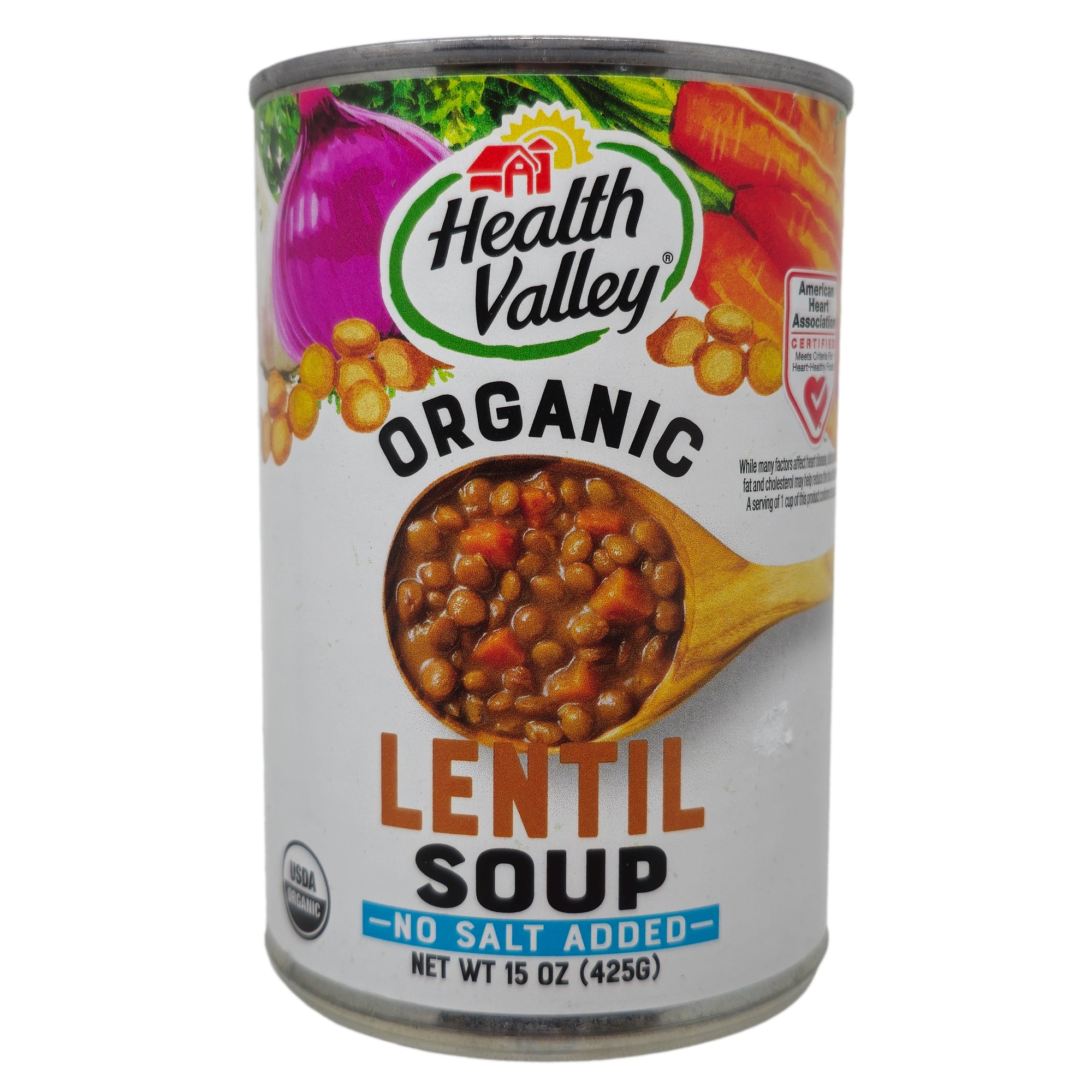 Health Valley Lentil Soup- No Salt Added-15 oz.