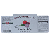 Case of 12 Healthy Heart Market No Salt Added Medium Salsa - 16oz.