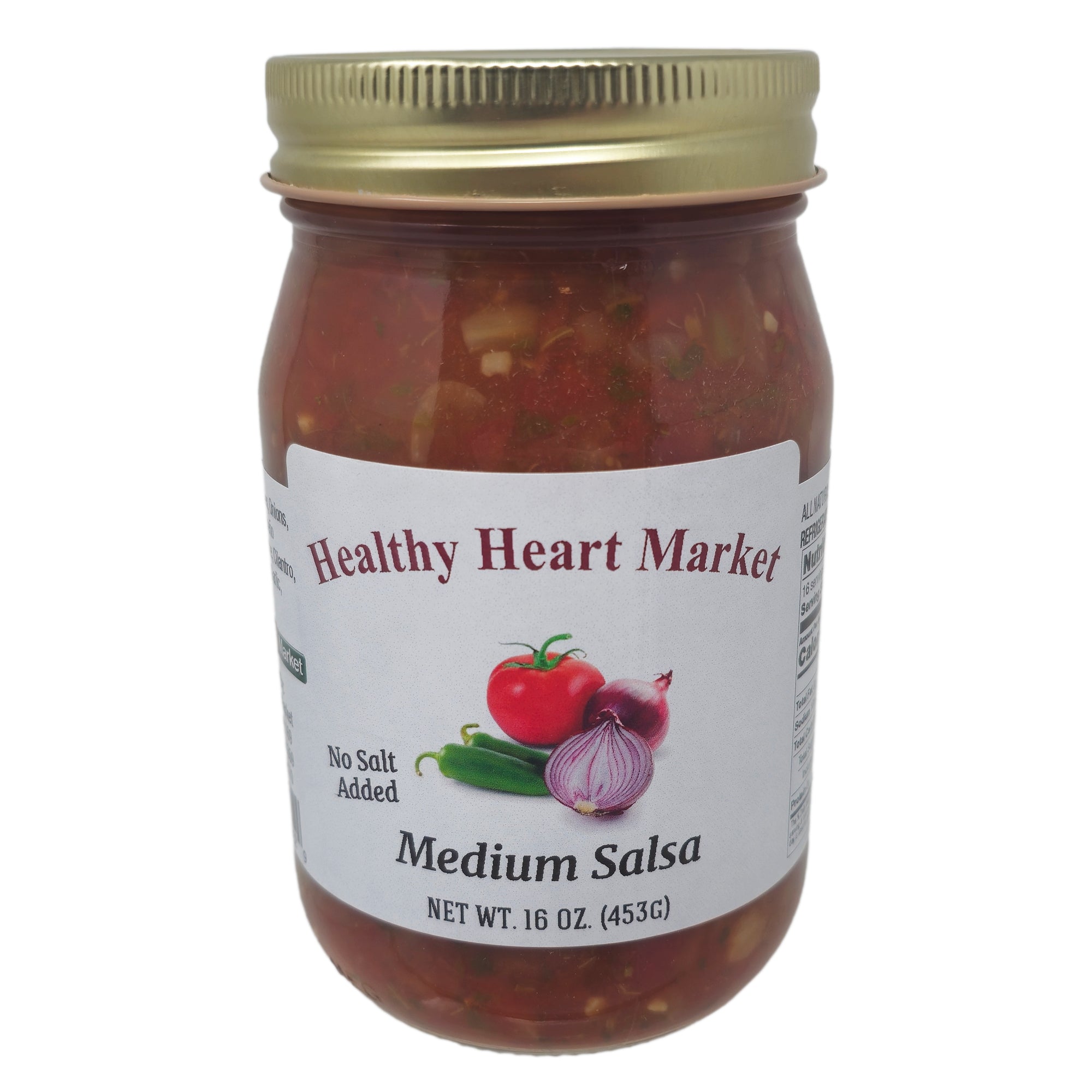 Healthy Heart Market No Salt Added Medium Salsa - 16oz.