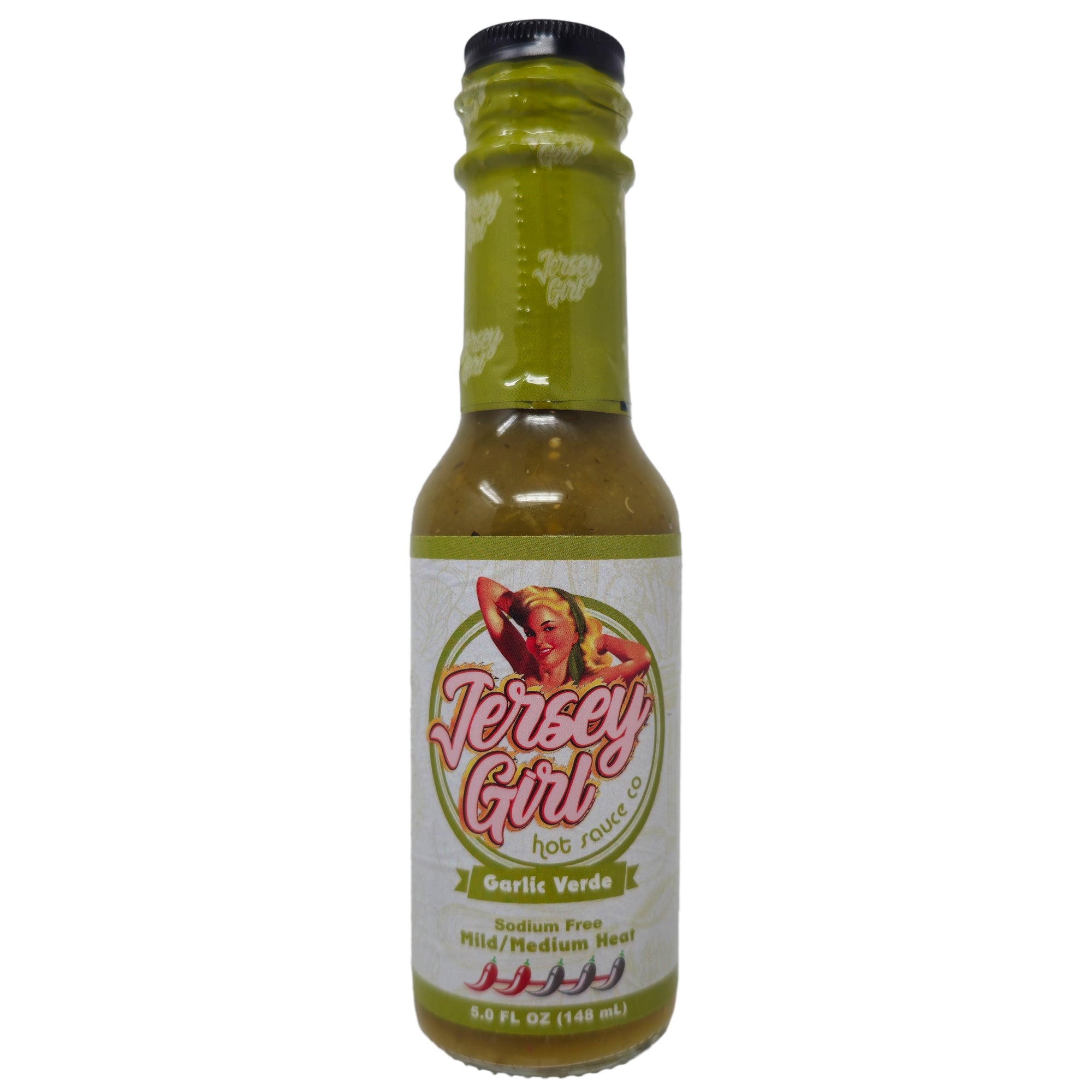 Jersey Girl Garlic Verde Hot Sauce Sodium Free - 5oz.