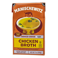 Manischewitz Reduced Sodium Chicken Broth - 17oz - Healthy Heart Market