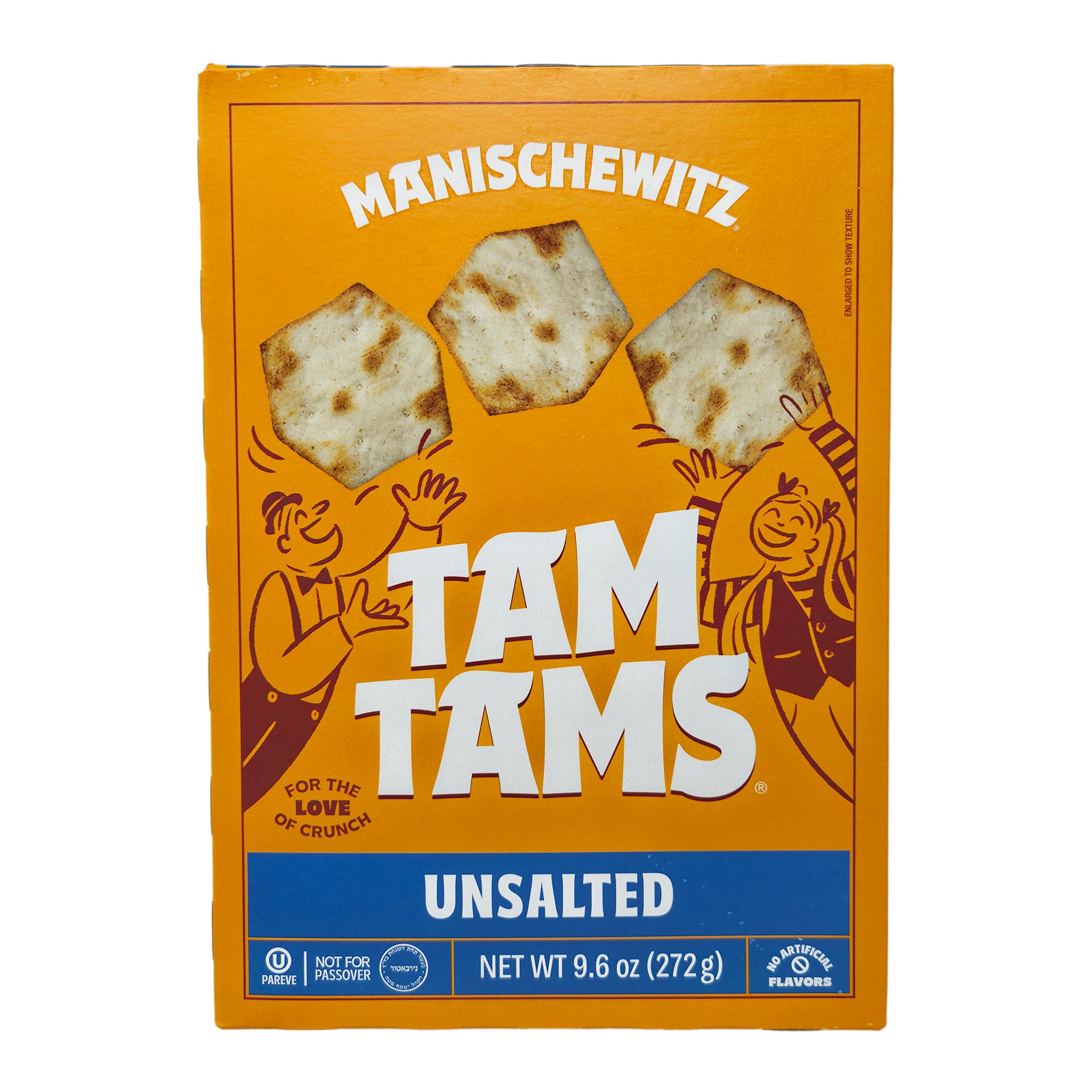 Manischewitz Tam Tams Unsalted - 9.6oz