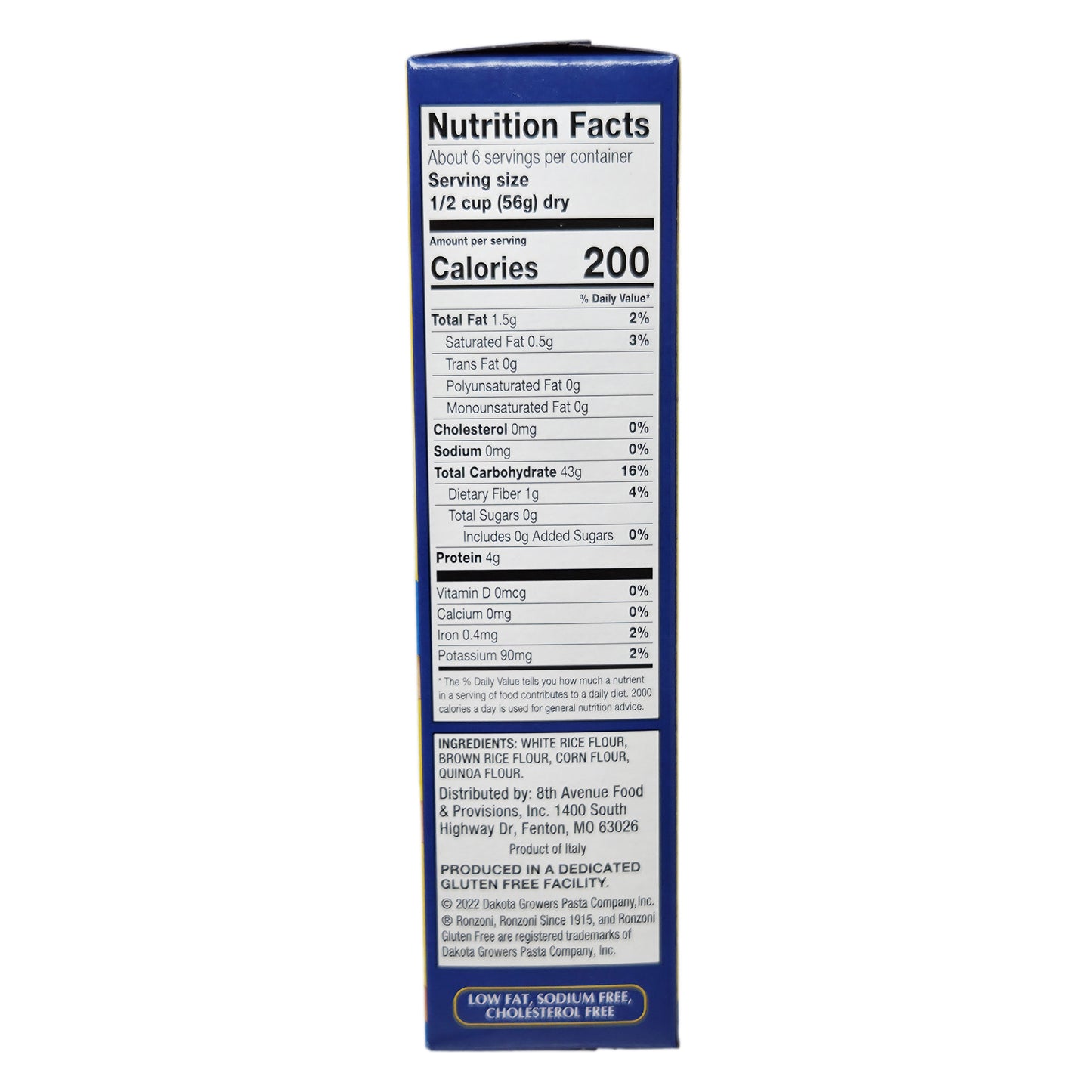 Ronzoni Gluten Free 4 Grain Elbow Pasta -12 oz