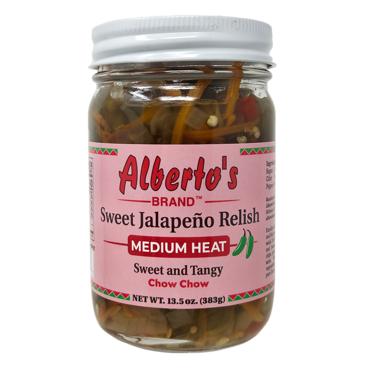 Alberto's Sweet Jalapeno Relish - Medium-13.5 oz.