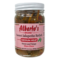 Alberto's Sweet Jalapeno Relish - Medium-13.5 oz.