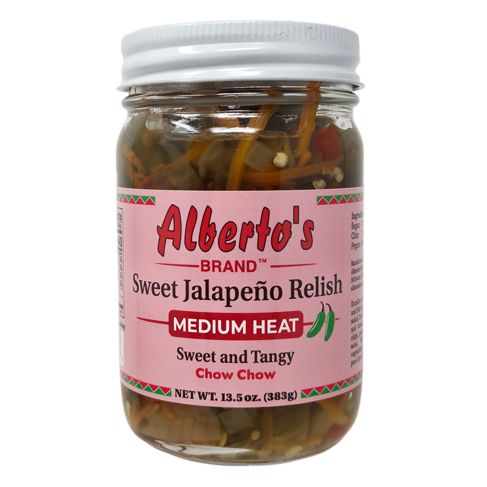 Alberto's Sweet Jalapeno Relish - Medium-13.5 oz.