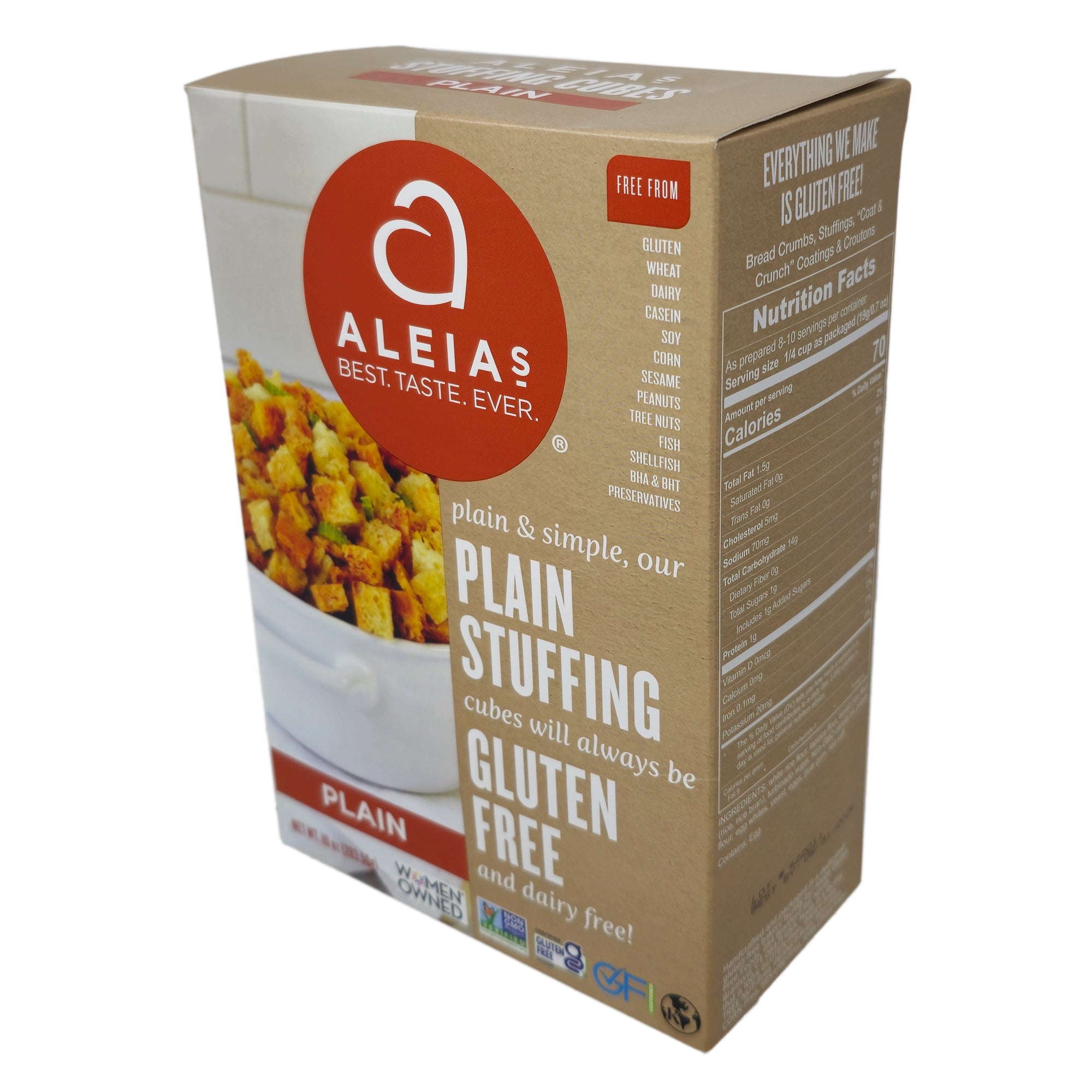 Aleia's Gluten Free Plain Stuffing - 10oz.