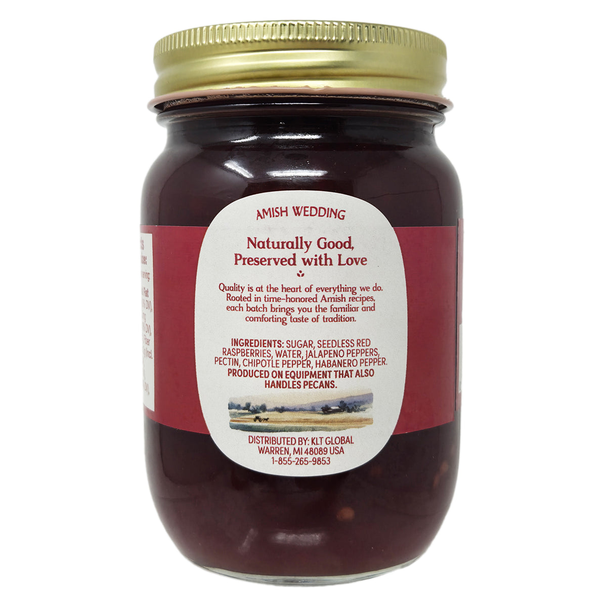 Amish Wedding Raspberry Chipotle Sauce No Sodium - 16oz