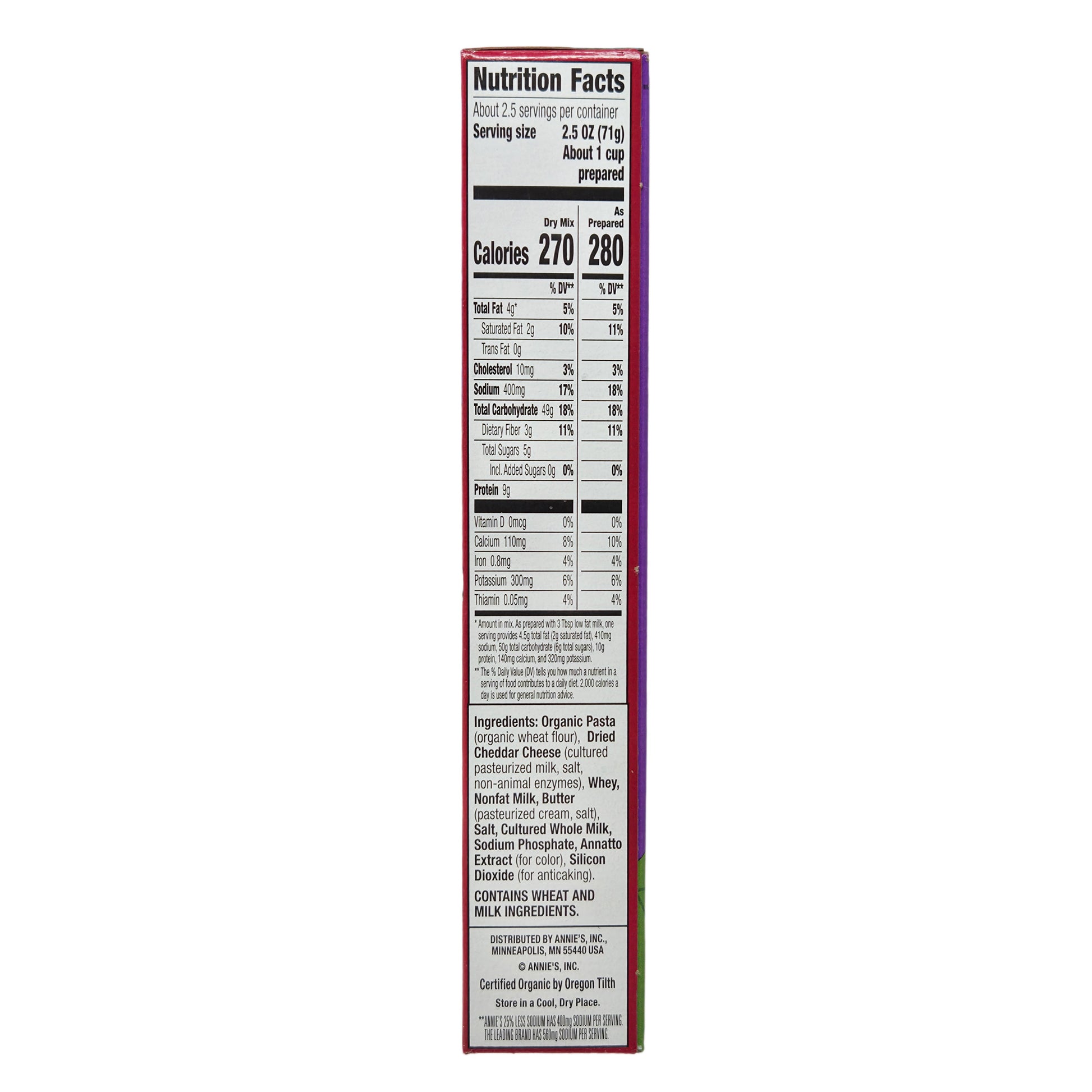 Annie's 25% Less Sodium Macaroni & Cheddar - 6oz. - Healthy Heart Market