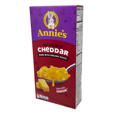 Annie's 25% Less Sodium Macaroni & Cheddar - 6oz. - Healthy Heart Market