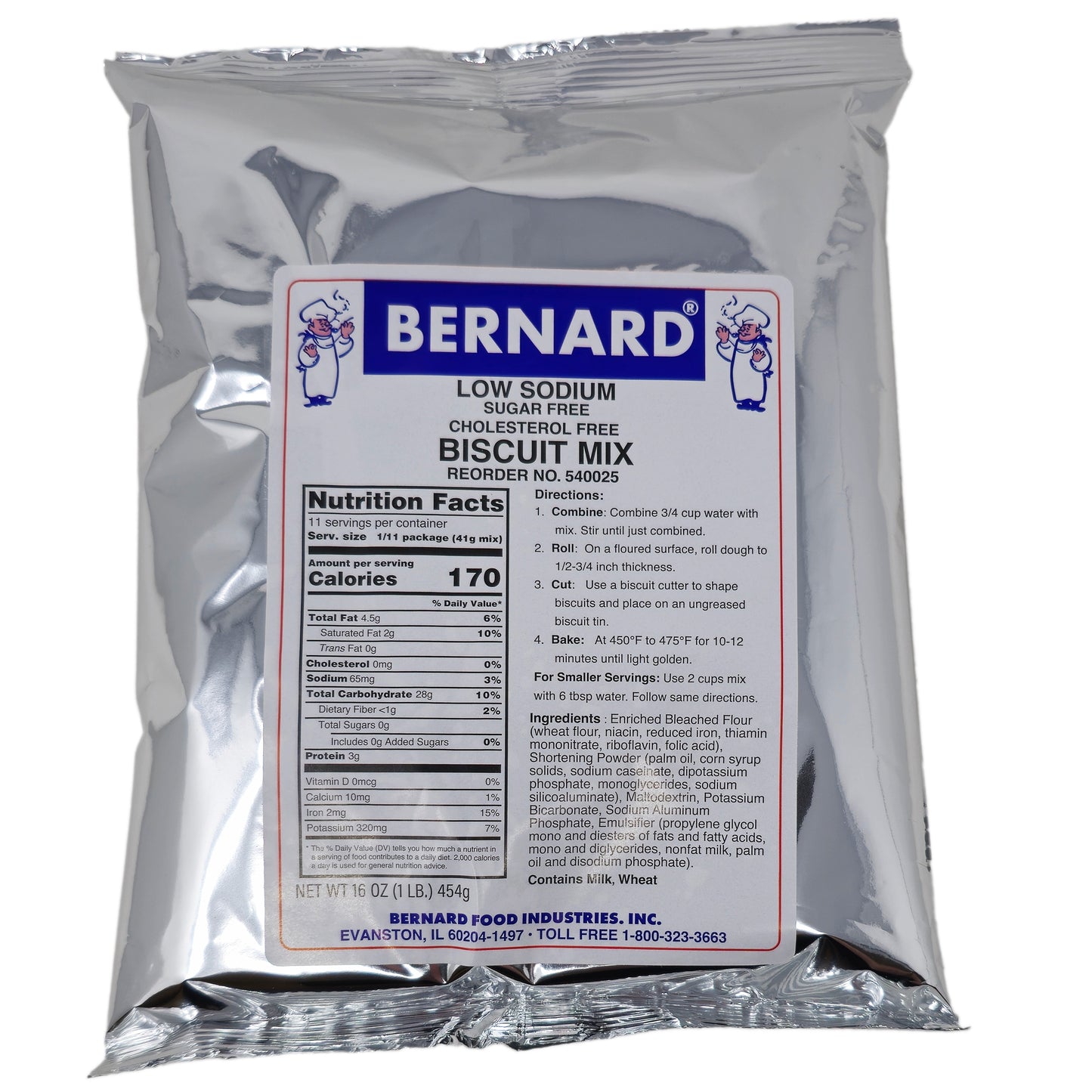 Bernard Biscuit Mix Low Sodium -16 oz.