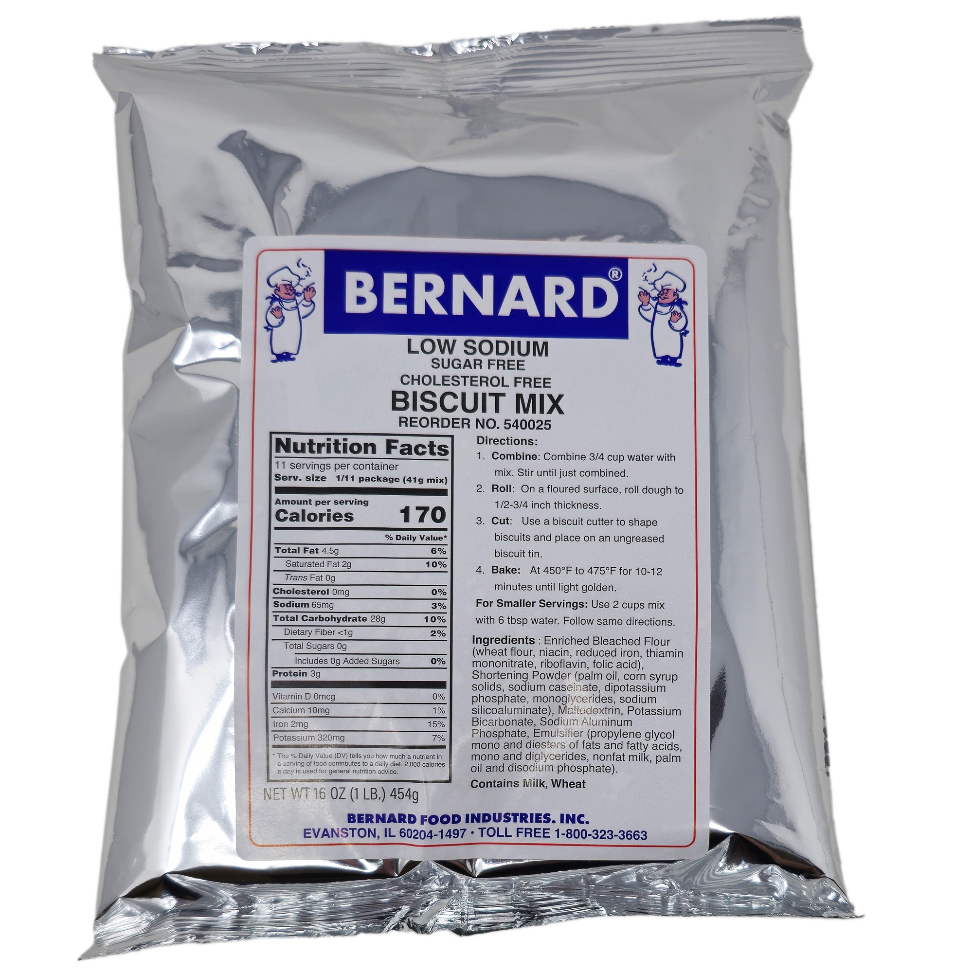 Bernard Biscuit Mix Low Sodium -16 oz.