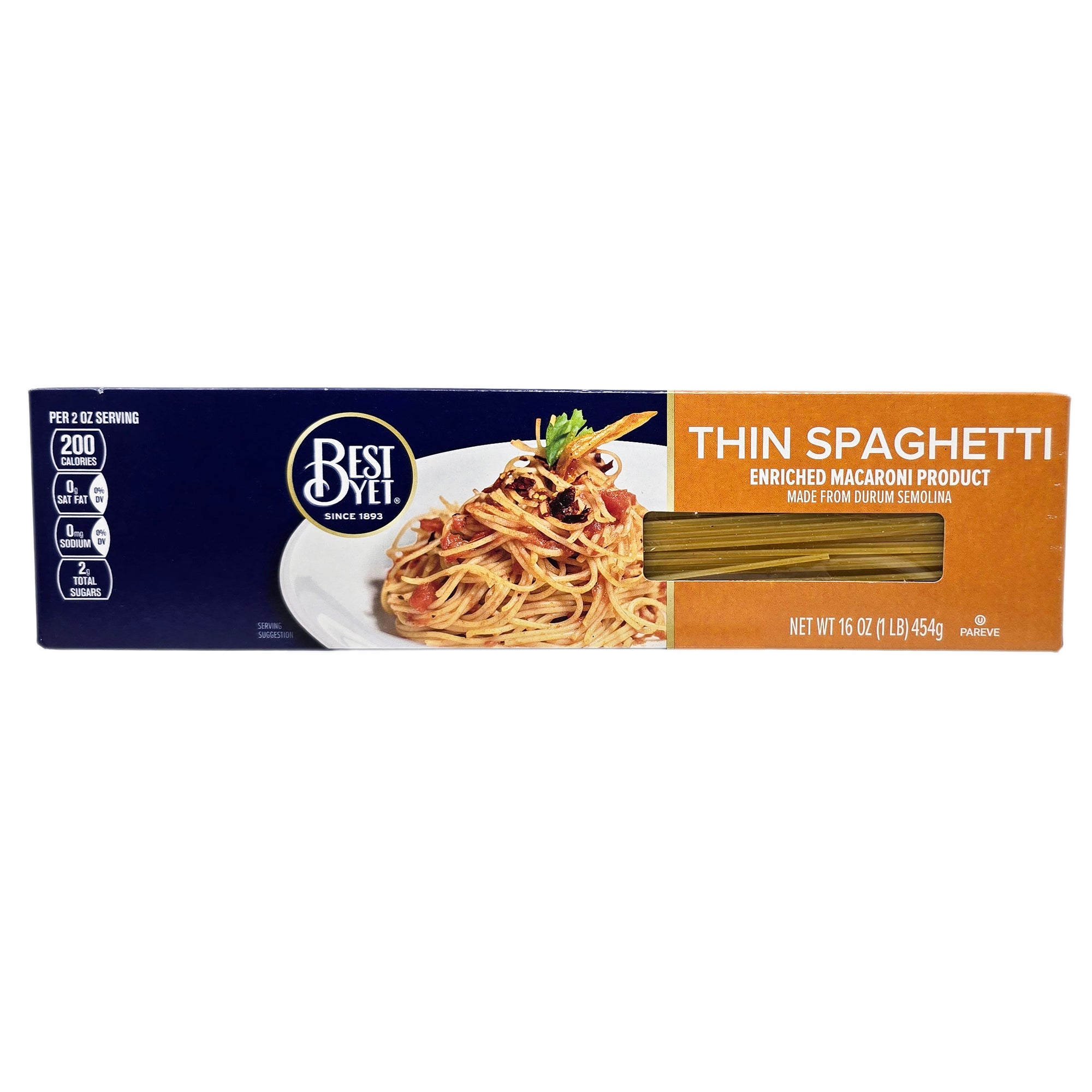 Best Yet Thin Spaghetti 16oz Healthy Heart Market Best Yet Thin Spaghetti 16oz Healthy Heart Market