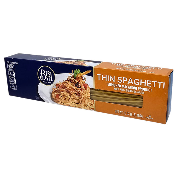 Best Yet Thin Spaghetti 16oz Healthy Heart Market Best Yet Thin Spaghetti 16oz Healthy Heart Market