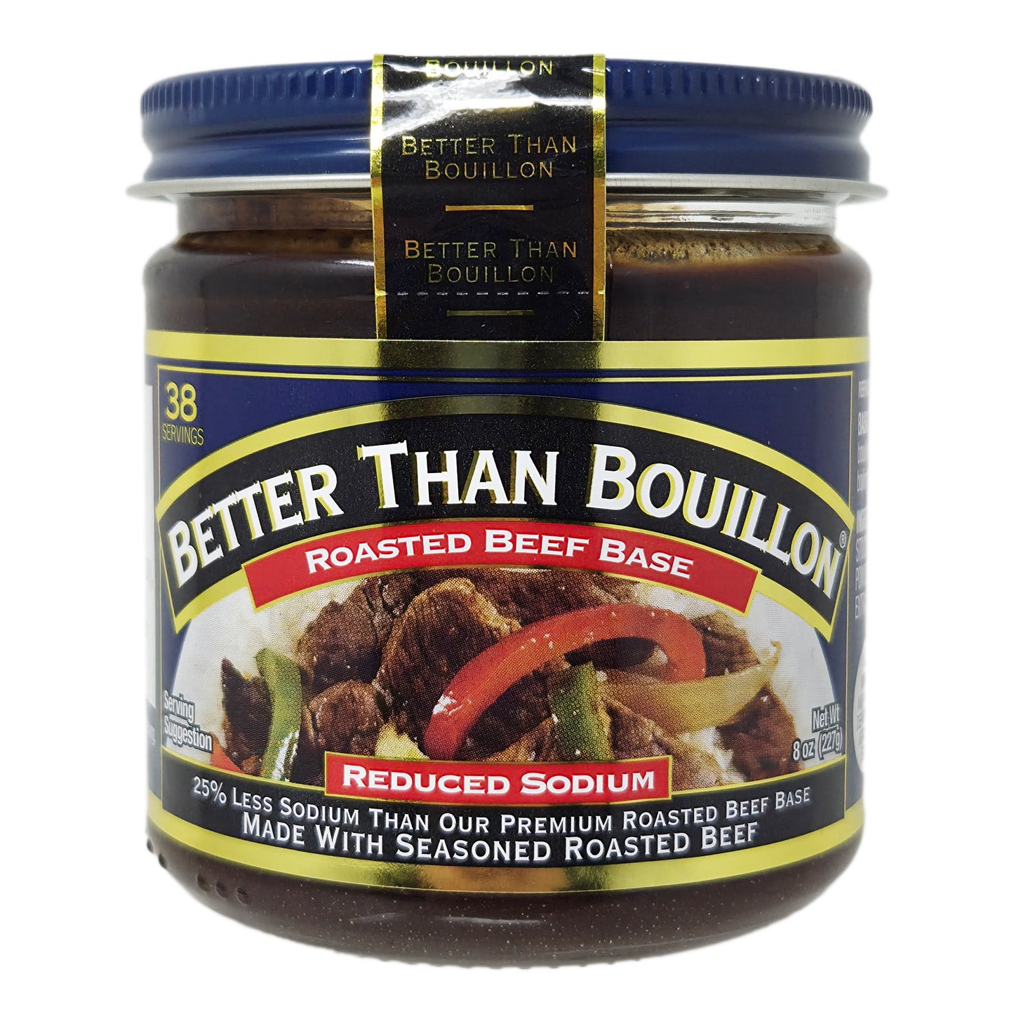 Better Than Bouillon Reduced Sodium Roasted Beef Base - 8oz.