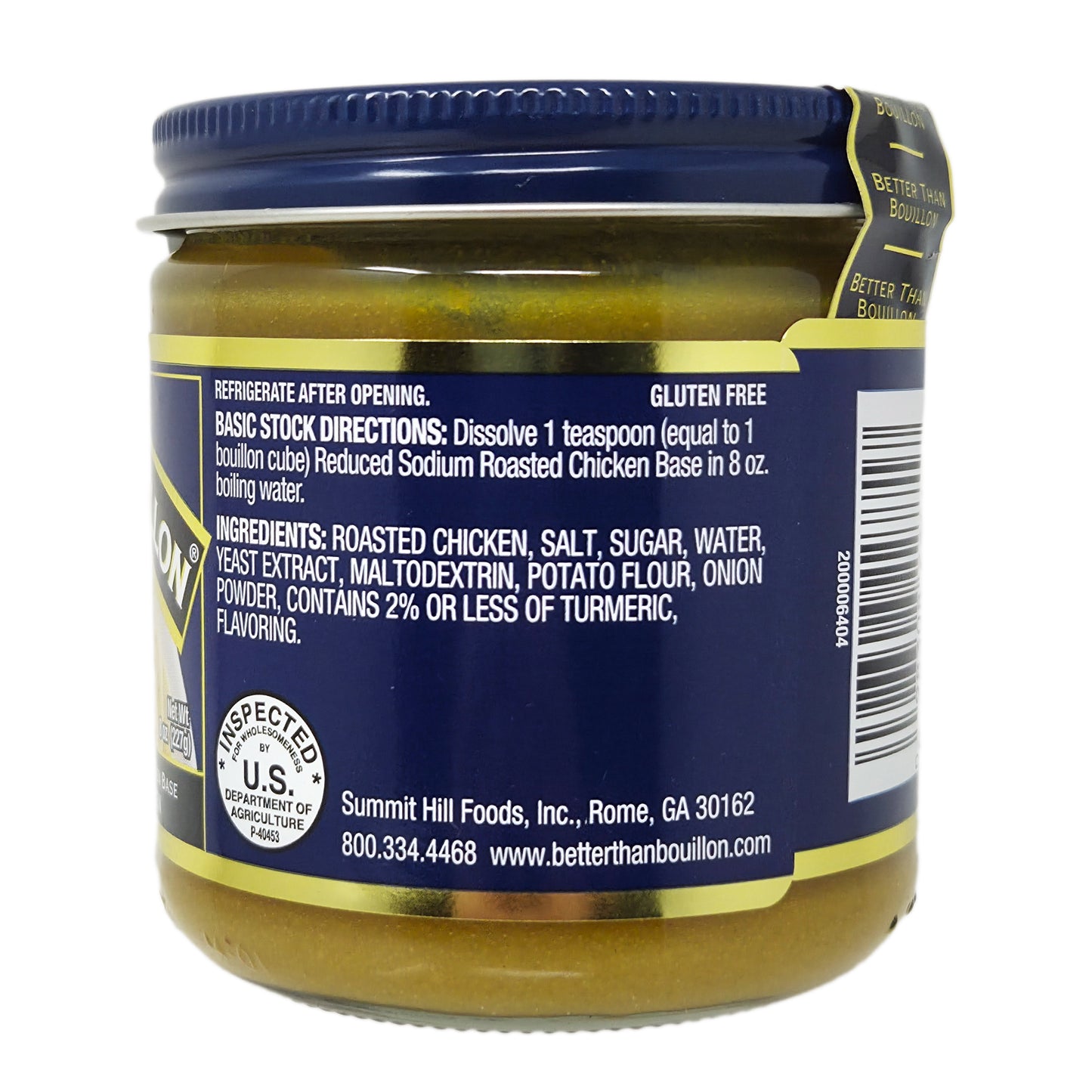Better Than Bouillon Reduced Sodium Roasted Chicken Base - 8oz.