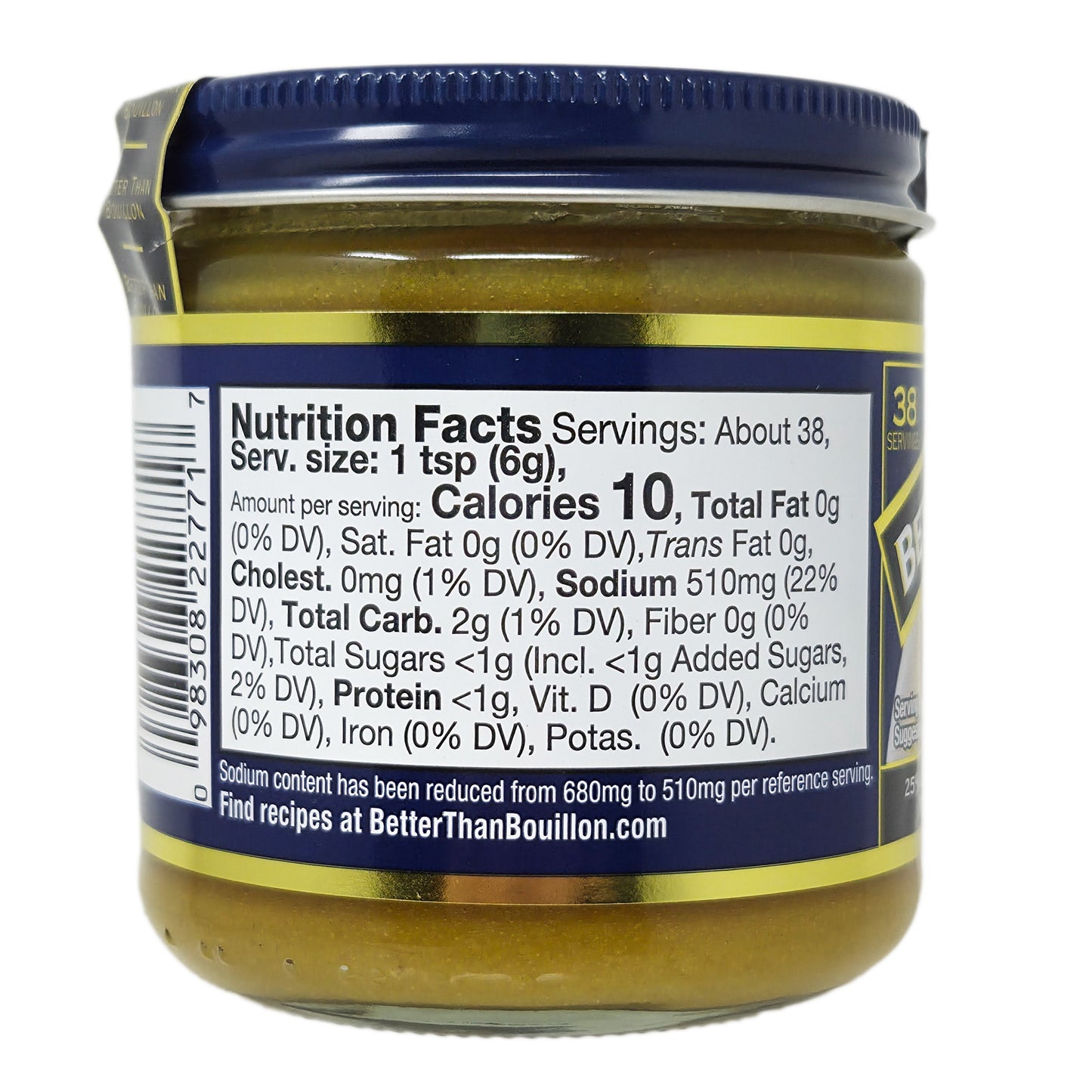 Better Than Bouillon Reduced Sodium Roasted Chicken Base - 8oz.