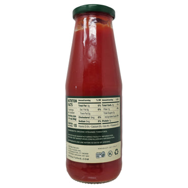 Bionaturae Organic Strained Tomatoes No Salt Added - 24oz.