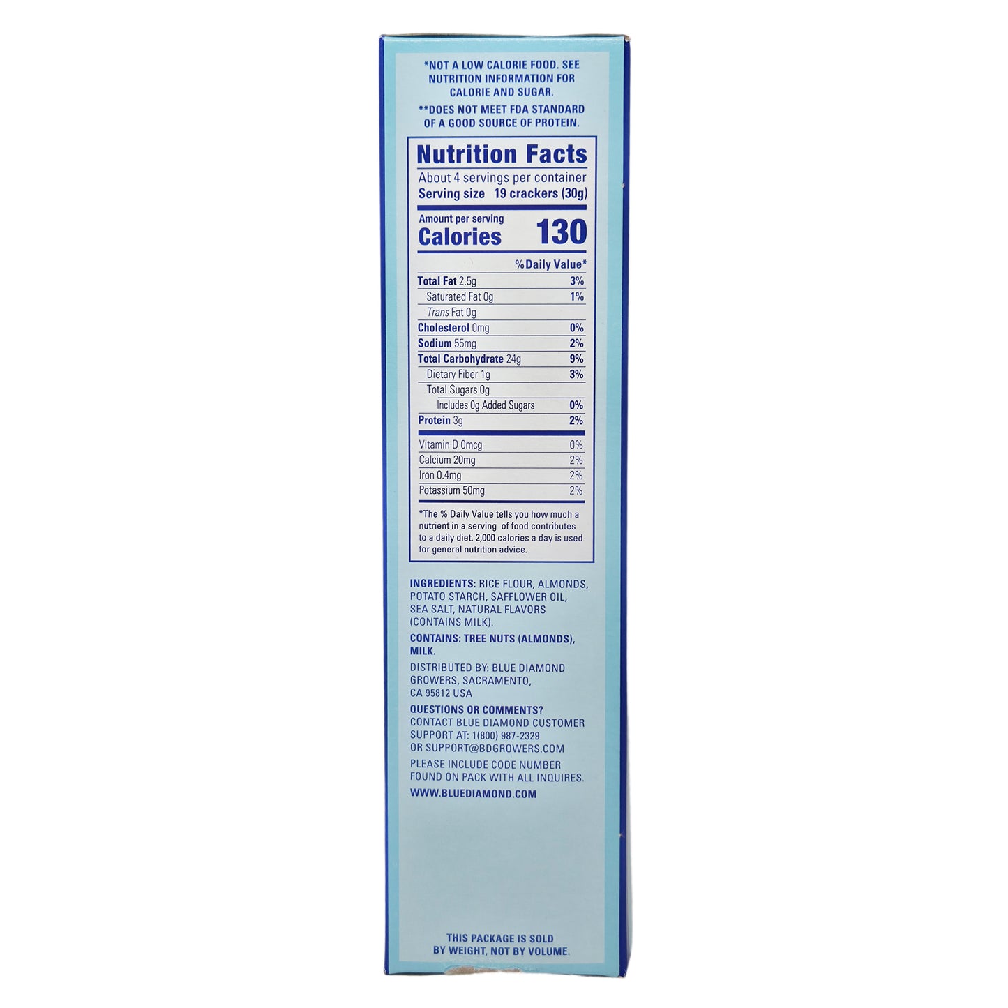 Blue Diamond Almond Nut-Thins Crackers- 4.25oz.