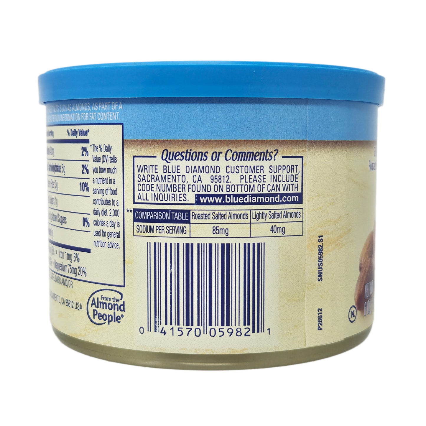 Blue Diamond Almonds Lightly Salted - 6oz