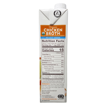 Bonafide Provisions Organic No Salt Added Chicken Broth - 32oz.
