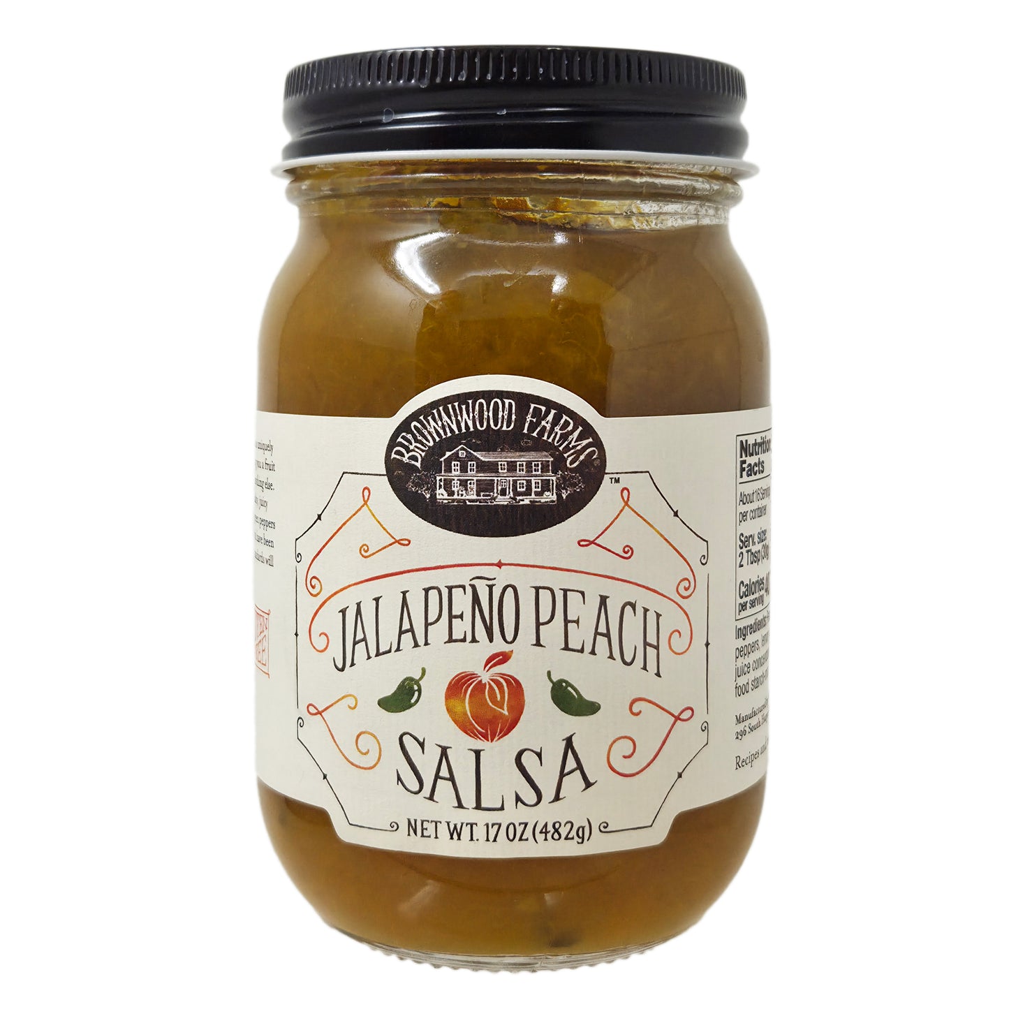 Brownwood Farms Jalapeno Peach Salsa - 17oz - Healthy Heart Market