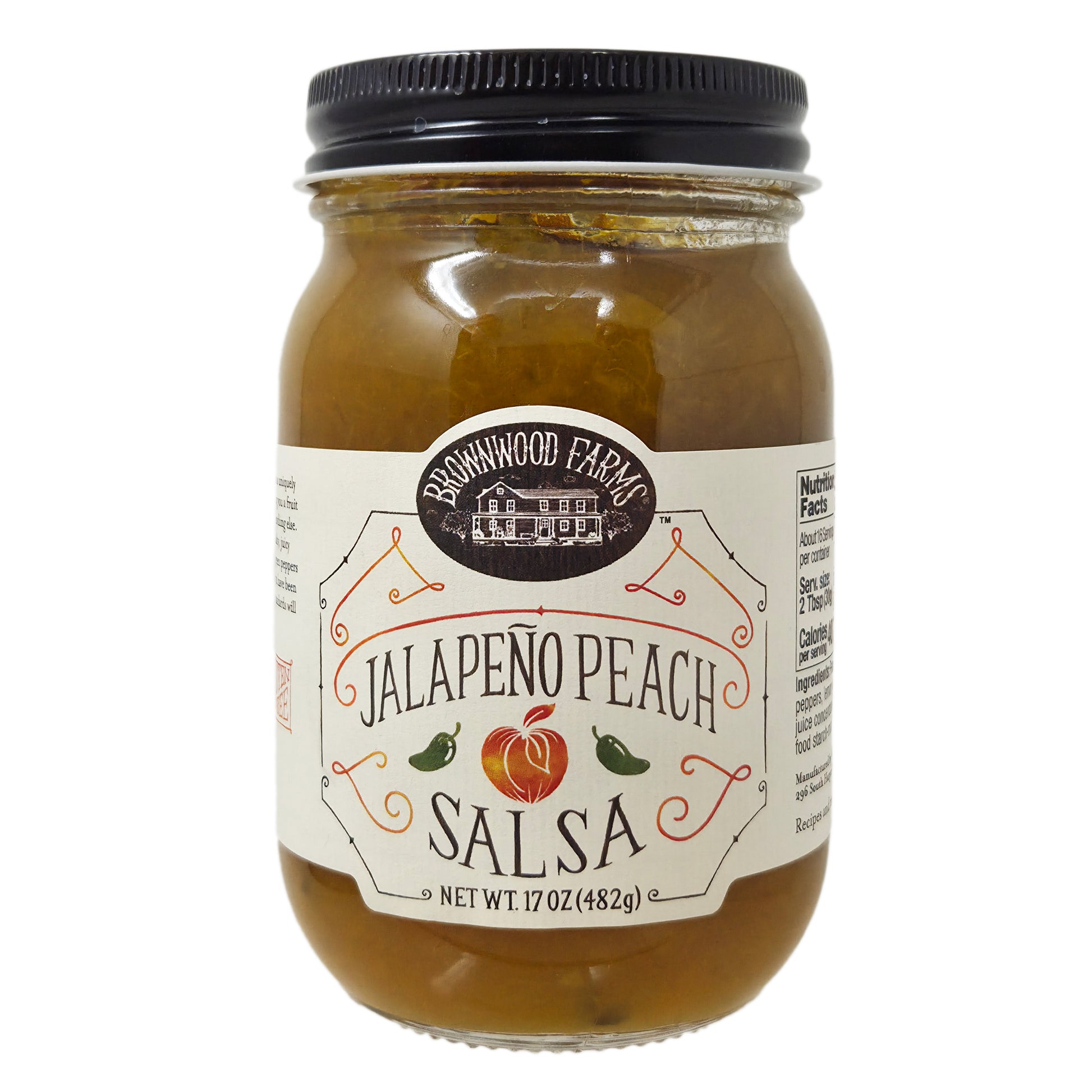 Brownwood Farms Jalapeno Peach Salsa - 17oz - Healthy Heart Market