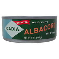 Cadia Unsalted Solid White Albacore Wild Tuna - 5oz.