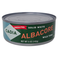 Cadia Unsalted Solid White Albacore Wild Tuna - 5oz.