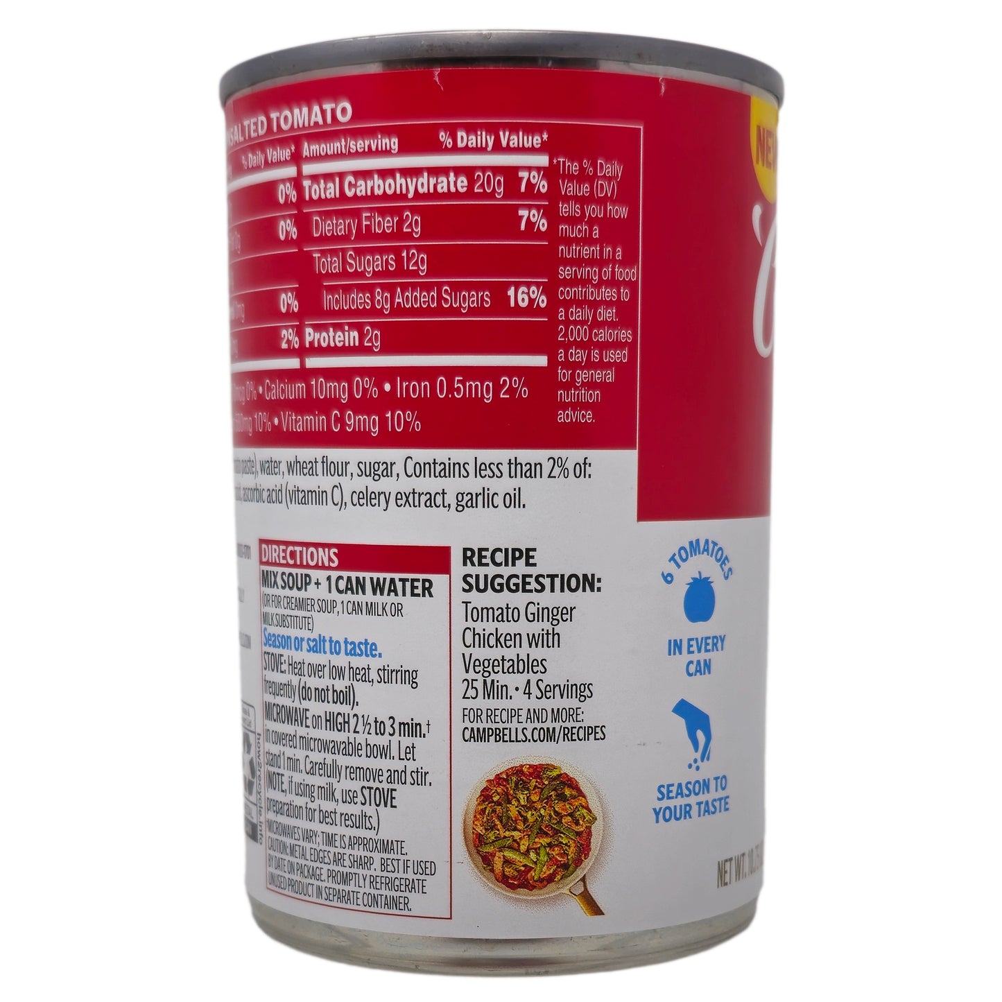 Campbell's Condensed Unsalted Tomato Soup - 10.75oz.