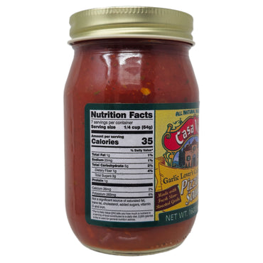 Casa Visco Garlic Lover's Pizza Sauce - 16oz.