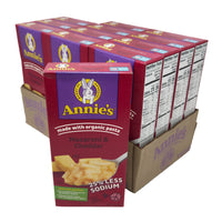 Case of 12 Annie's 25% Less Sodium Macaroni & Cheddar 6oz