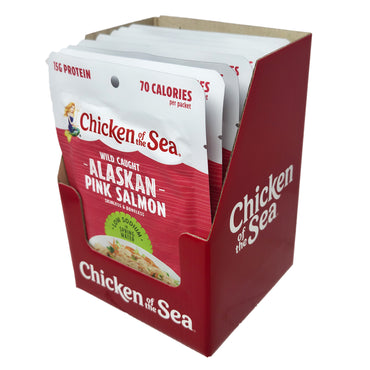 Case of 12 Chicken Of The Sea Low Sodium Wild Alaskan Pink Salmon Pouch