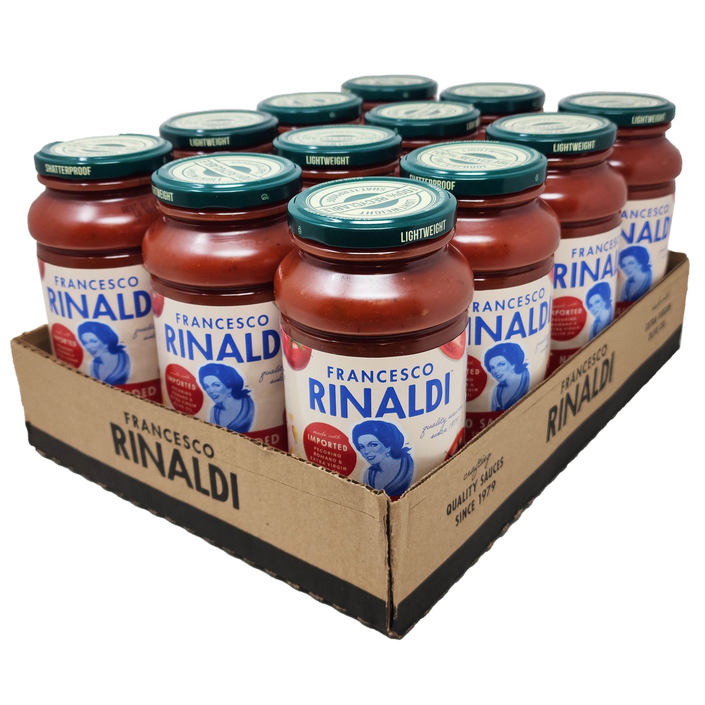 Case of 12 - Francesco Rinaldi No Salt Added Pasta Sauce - 23.5 oz.