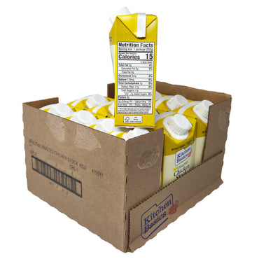 Case of 12 - Kitchen Basics Unsalted Chicken Broth - 8.25oz.