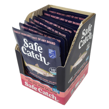 Case of 12 Safe Catch Pink Salmon No Salt Added Pouches