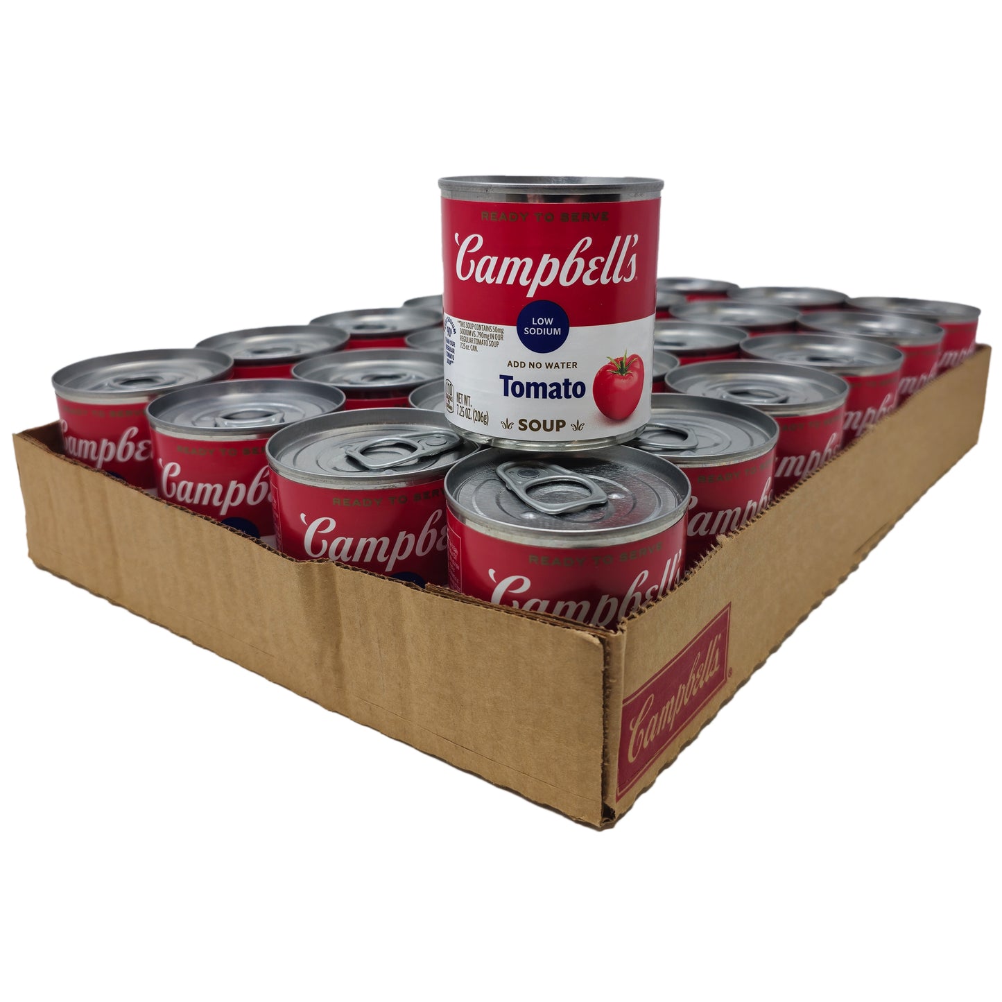 Case of 24 Campbell's Low Sodium Tomato Soup - 7.25oz.