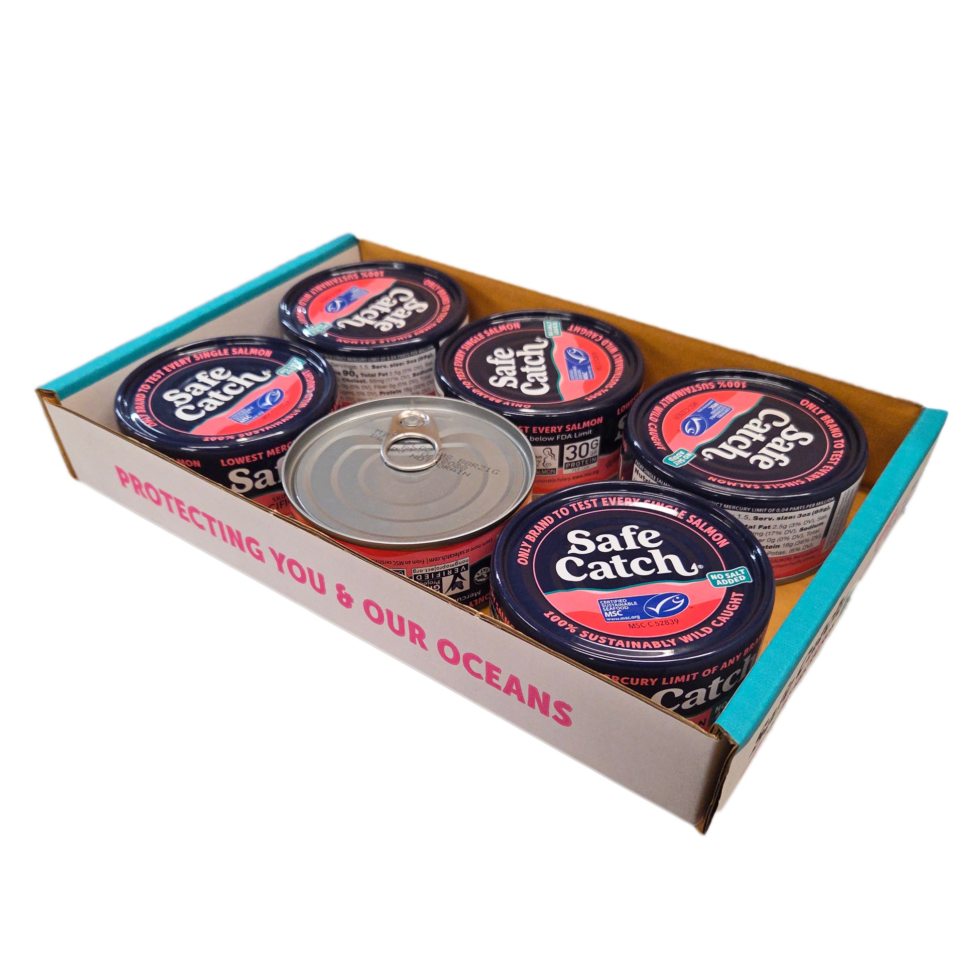 Case of 6 Safe Catch No Salt Added Pink Salmon - Healthy Heart Market